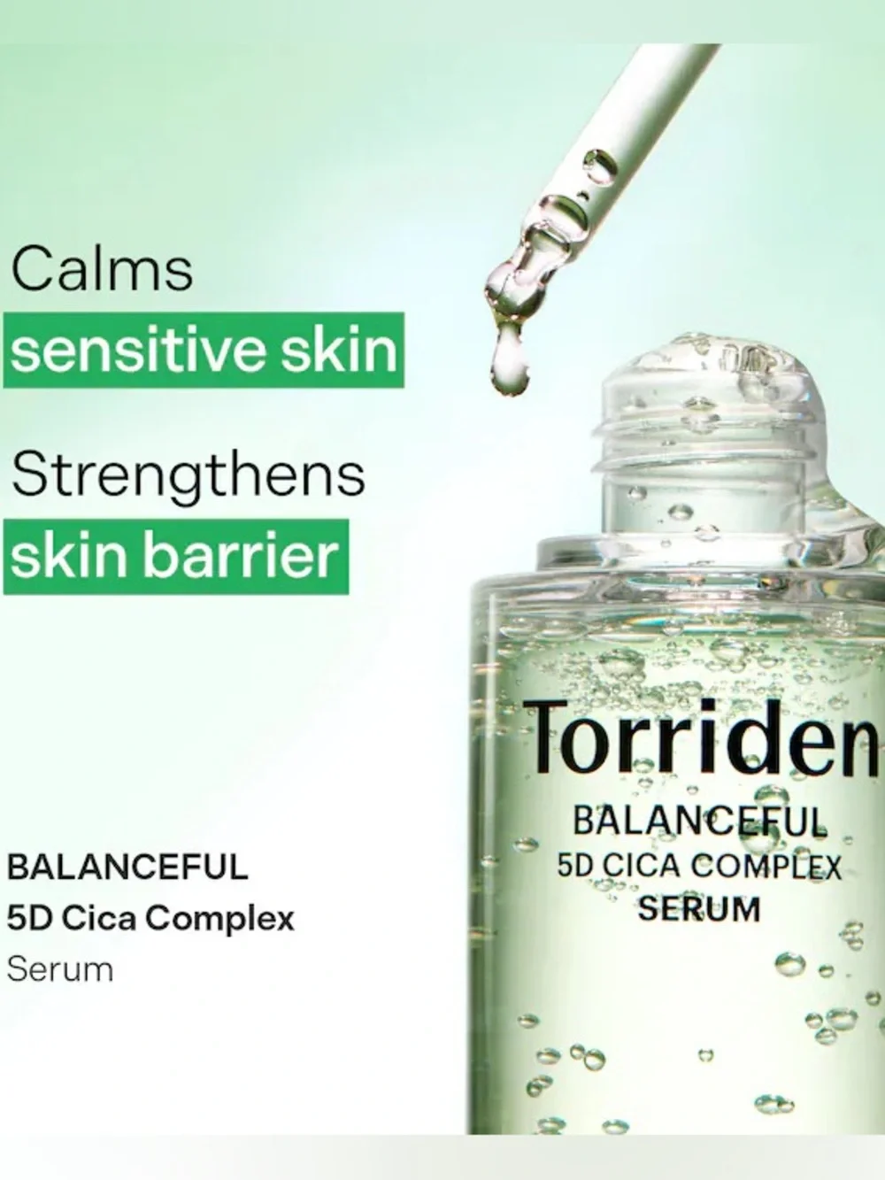 NEW Torriden BALANCEFUL 5D Cica Complex  Redness Reducing Serum